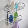 Wall Mounted Stainless Steel Bathroom Corner Shower Towel Rack Shelf